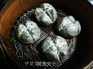 黑芝麻开花馒头的做法步骤:8