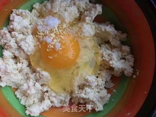 “豆腐”豆腐茼蒿饼的做法步骤:4