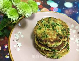 “豆腐”豆腐茼蒿饼的做法步骤:16