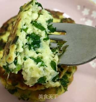 “豆腐”豆腐茼蒿饼的做法步骤:17