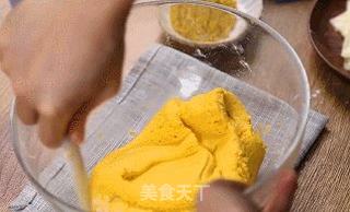 爆好吃的芝心南瓜桂花饼,竟然不用烤箱的做法步骤:7