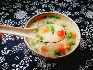 荠菜大米粥的做法步骤:9