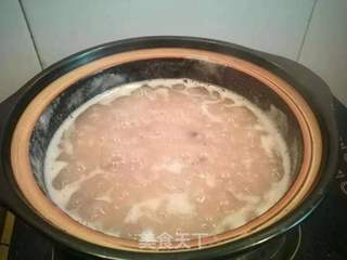 红豆连藕糯米粥的做法步骤:3