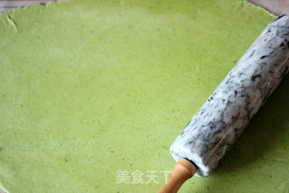 劲爽菠菜手擀面的做法步骤:7