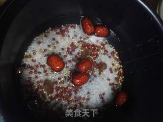 红豆大米粥的做法步骤：3