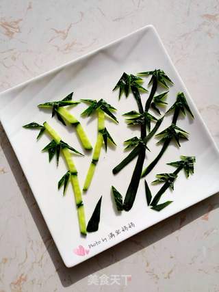 黄瓜摆盘的做法步骤:7