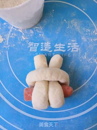 小兔子馒头的做法步骤:9