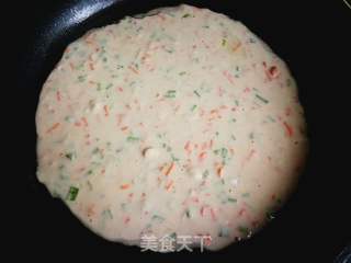 虫草花煎饼的做法步骤:7