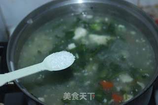 #豆腐#荠菜豆腐羹的做法步骤：9