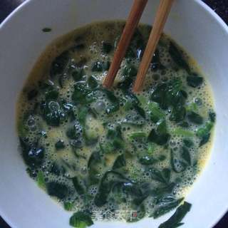 菠菜鸡蛋嫩方的做法步骤:4