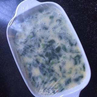 菠菜鸡蛋嫩方的做法步骤:6