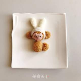 戴兔帽的猴子的做法步骤:5