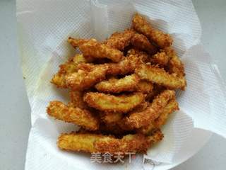 酥炸杏鲍菇的做法步骤:12