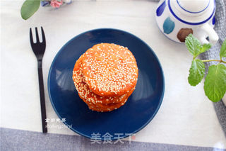 芝麻红薯饼的做法步骤:10