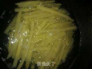 炸薯条的做法步骤:5