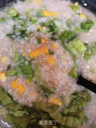 燕麦韭菜粥的做法步骤：5