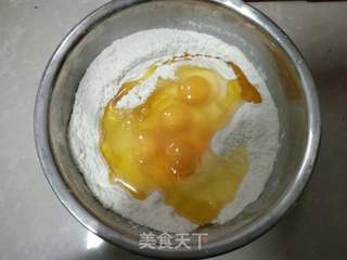 发面鸡蛋饼的做法步骤:2