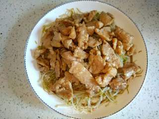 豆芽菜水煮肉的做法步骤:7