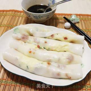 叉烧肠粉的做法步骤:9