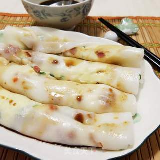 叉烧肠粉的做法步骤:10