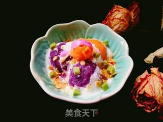双色薯球酸奶盖的做法步骤:7