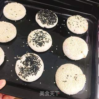 芝麻烤饼的做法步骤:5
