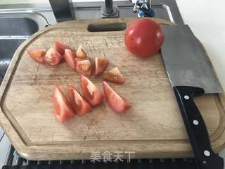 番茄鸡蛋打卤面的做法步骤:2