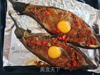 蒜蓉粉丝烤茄子的做法步骤:9