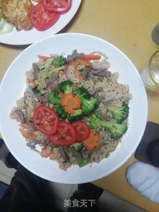 小猪佩奇黑胡椒汁牛肉意大利面的做法步骤:17