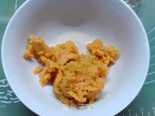 酵母版葱香红薯鸡蛋软饼的做法步骤:6