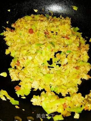 暗黑料理之辣条炒饭的做法步骤:7