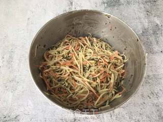 海苔土豆丝饼的做法步骤：6