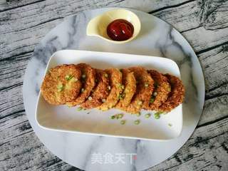 金针豆腐饼的做法步骤:5