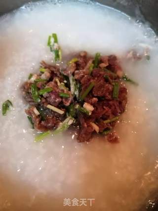 牛肉鲜虾粥的做法步骤:5