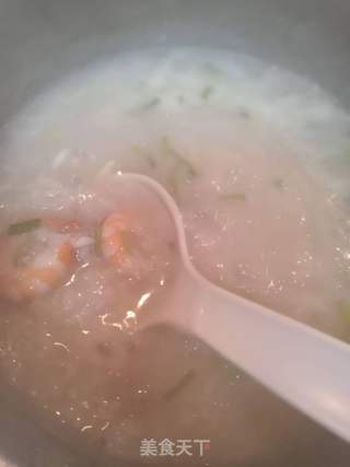 牛肉鲜虾粥的做法步骤:6
