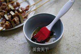 烤豆干羊肉串的做法步骤:4