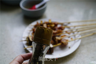 烤豆干羊肉串的做法步骤:5