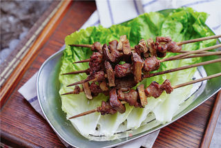 烤豆干羊肉串的做法步骤:8