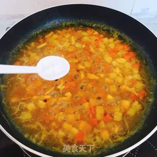 轻松熊咖喱饭的做法步骤:5