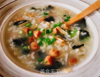 瑶柱菜干粥的做法步骤:4