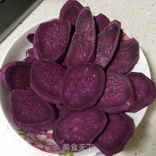 奶香紫薯饼的做法步骤：3