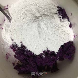 奶香紫薯饼的做法步骤：10