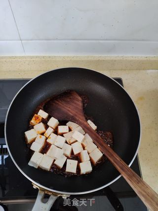 麻婆豆腐拌面的做法步骤:6