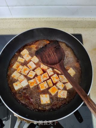 麻婆豆腐拌面的做法步骤:7