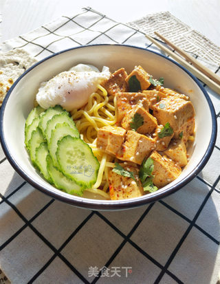 麻婆豆腐拌面的做法步骤:11