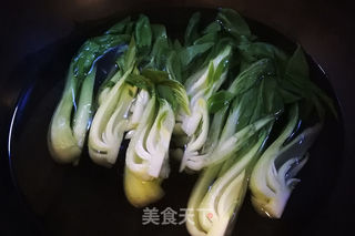 香菇油菜的做法步骤：4