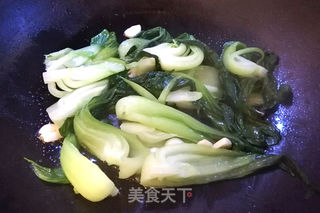 香菇油菜的做法步骤:6