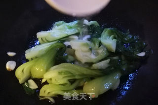 香菇油菜的做法步骤：7