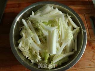 五花肉炖白菜粉条的做法步骤:5