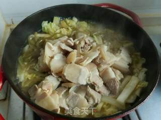 五花肉炖白菜粉条的做法步骤:11